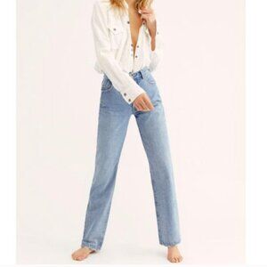 ROLLA'S Classic Straight 90s Blue Jean High Rise Regular Fit Size 26